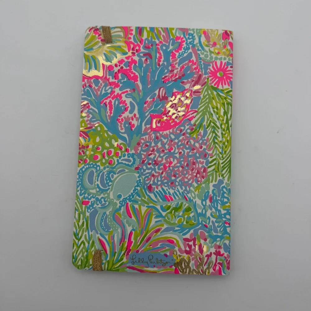 Lilly Pulitzer Floral Coral Tropical Lined Notebook Journal Multicolor Preppy